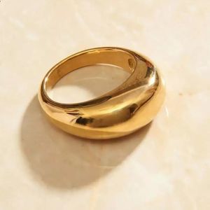 Size 6 Shiny Gold Dome Ring